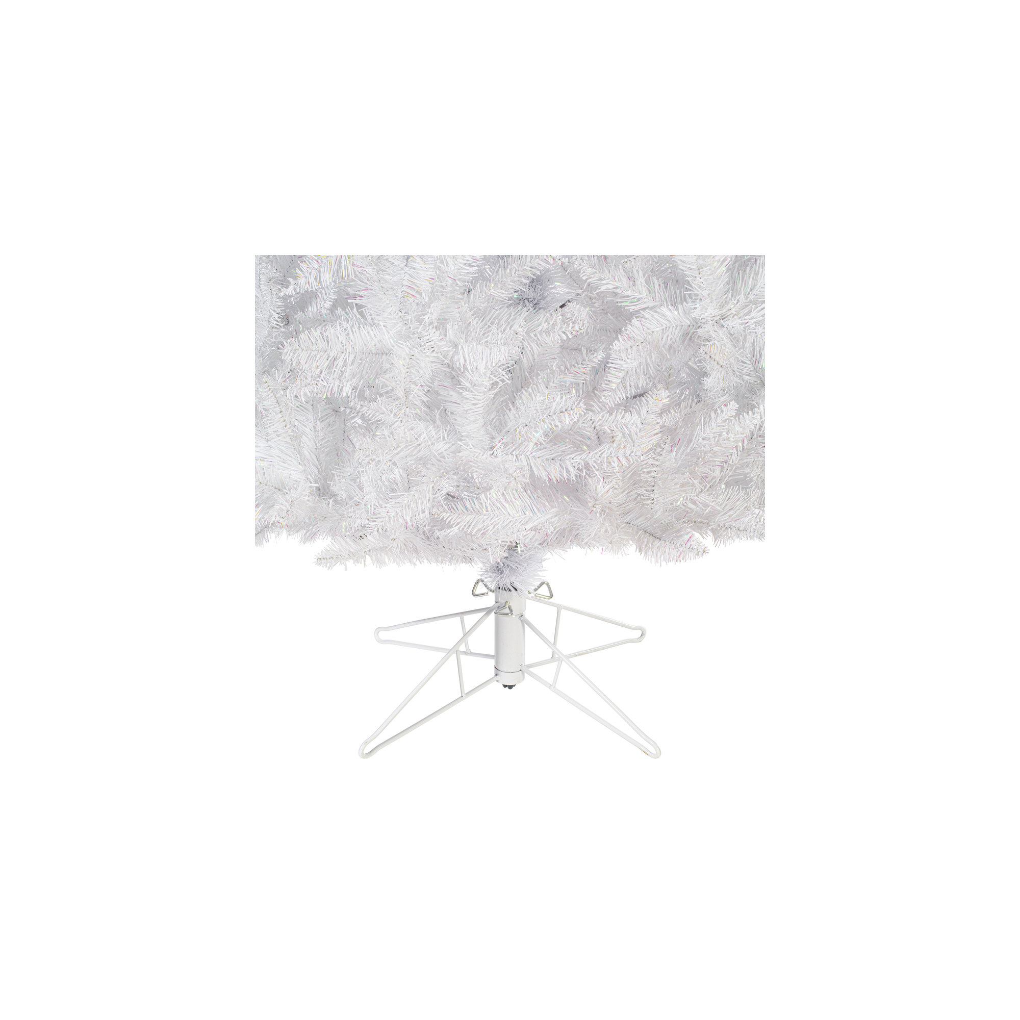 Modern White Spruce Artificial Christmas Tree, 7.5', Unlit