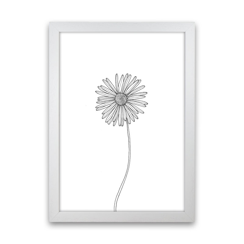 Daisy by Carissa Tanton - Print, 63cm H x 46cm W x 3cm D, White Framed