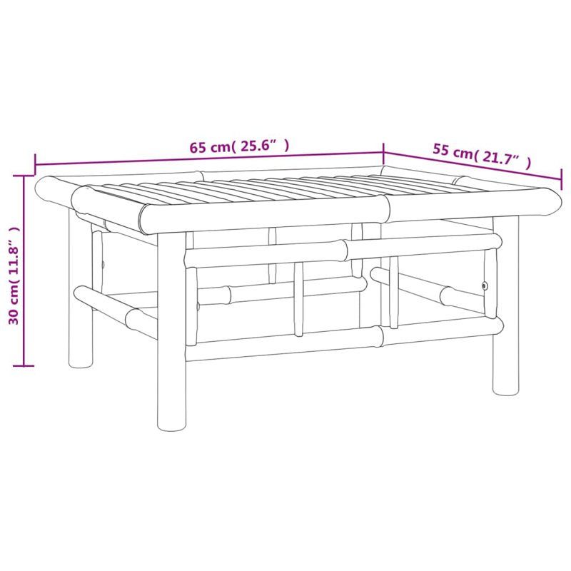 Table basse d'extérieur L 25,6 po Sturbridge