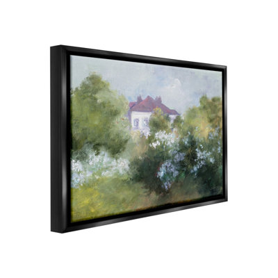 «Garden Cottage Villa Floater Frame» par Julia Purinton sur toile