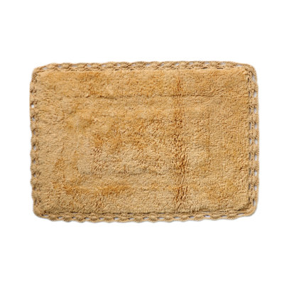 Rosellen 100% Cotton Non-Slip Bath Rug