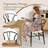 Modern Dining Chair Weave Kitchen Armchairs with Y-Shaped Curved Backrest-690791869-690791865