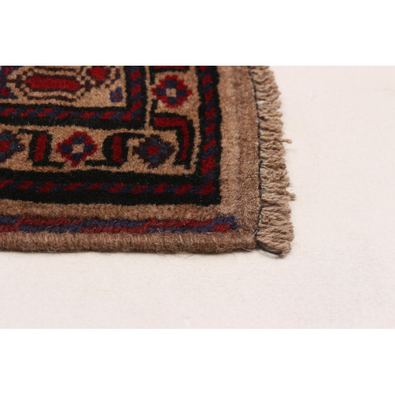 Tapis brun clair 6 pi 7 po x 8 pi 8 po Teimani