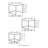 3-piece Square Nesting Tables, Natural and Black