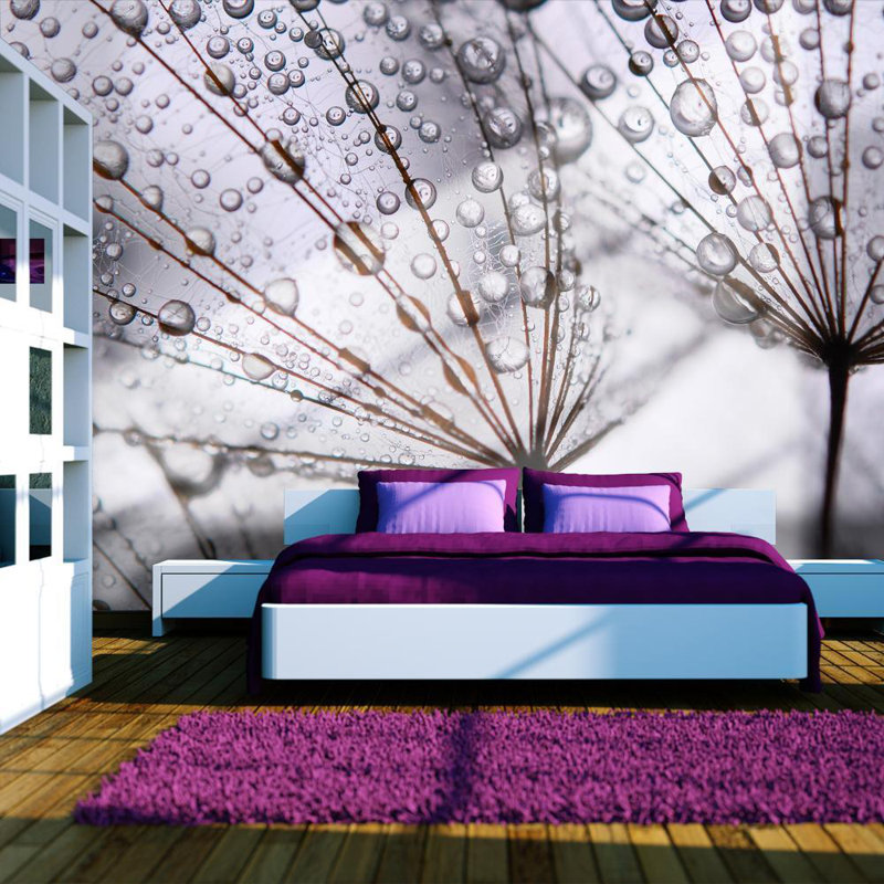 Floral Wall Mural, 90" L x 118" W