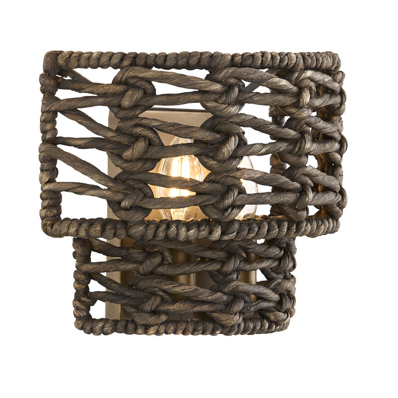 Silencio 2-Light Wall Wall Sconce in Riviera Brass by Breegan Jane