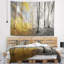Tapisserie panorama jaune matin dans la forêt landscape-28495416
