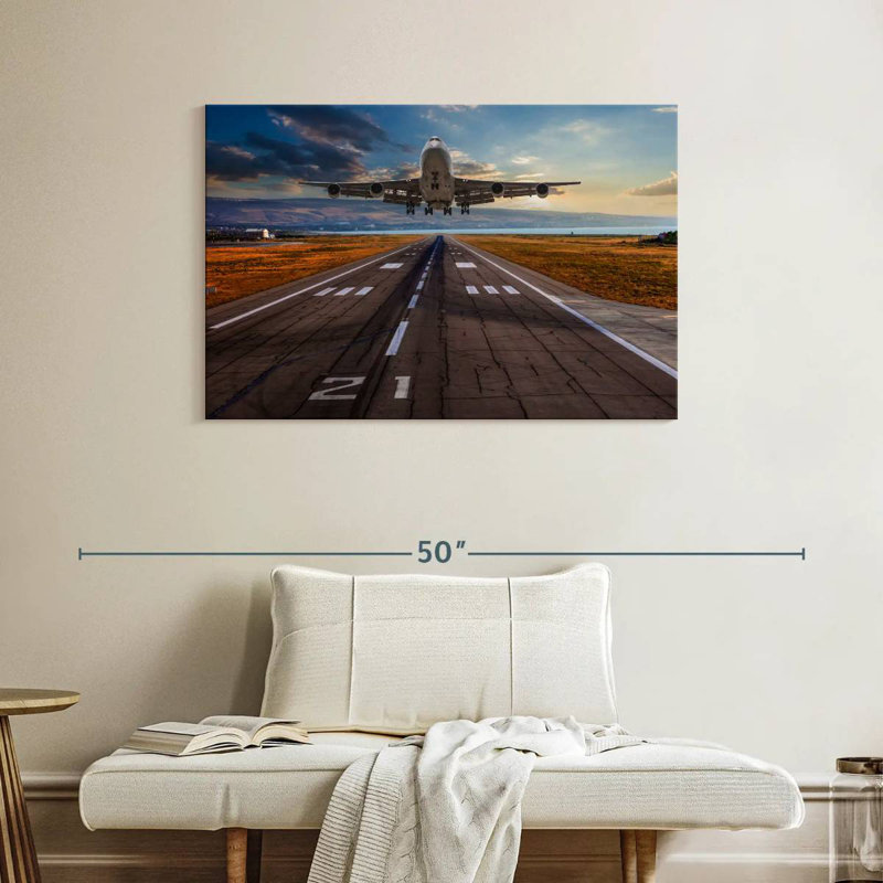 Mehar Airplane Liftoff, 26" H x 39" W