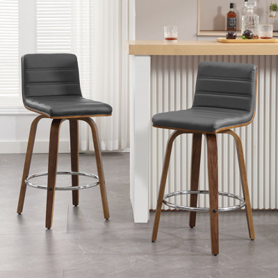 Tabouret pivotant rembourré