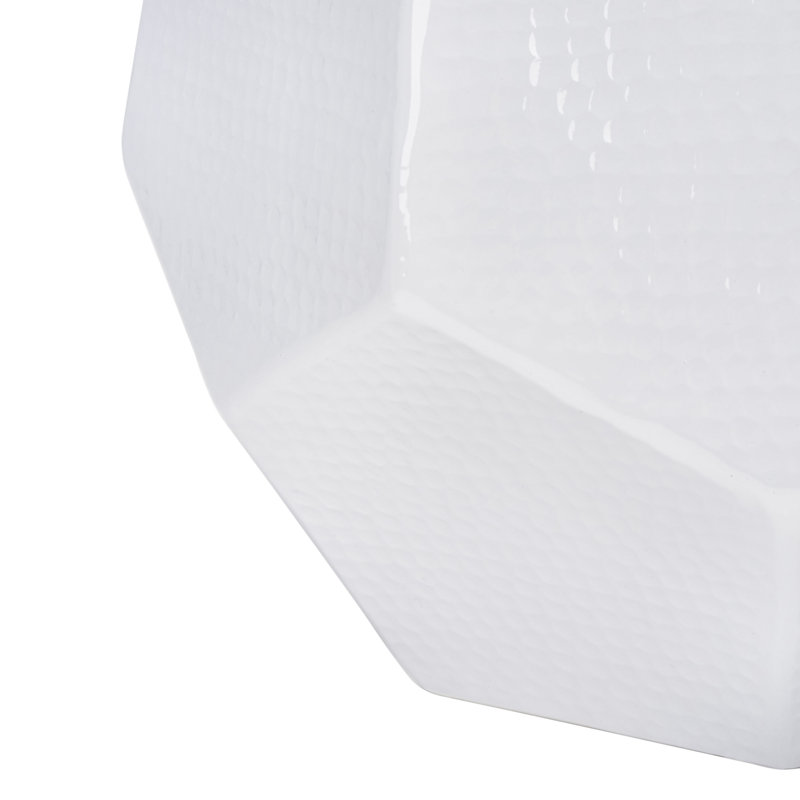 Tabouret d'appoint en aluminium Waights, Blanc