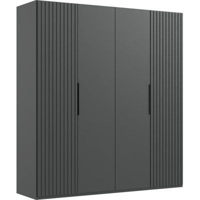 Anaka 4 Door Manufactured Wood Wardrobe
