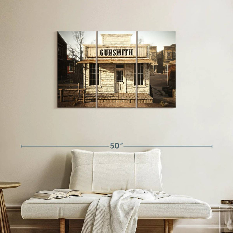Lelar Western Gunsmith Shop, 24" H x 38" W