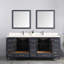 Ensemble de meuble-lavabo double 84 po Flavell-618968513-618968524