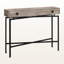 Table d'appoint à 1 tiroir au fini taupe avec pattes en métal noir H 32,25 po x l 42,24 po x P 11,79 po-1459099797