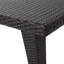 Table de patio rectangulaire