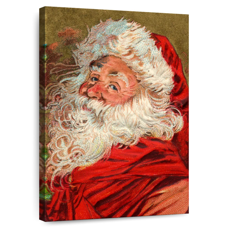 Lelend Vintage Santa, 48" H x 32" W