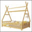 Lit simple avec lumière et toit pour enfants-961483723-961483722