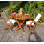 Quinlan Outdoor Round Teak Dining Table