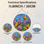Panneau de vitrail 12 "H Butterfly Flowers