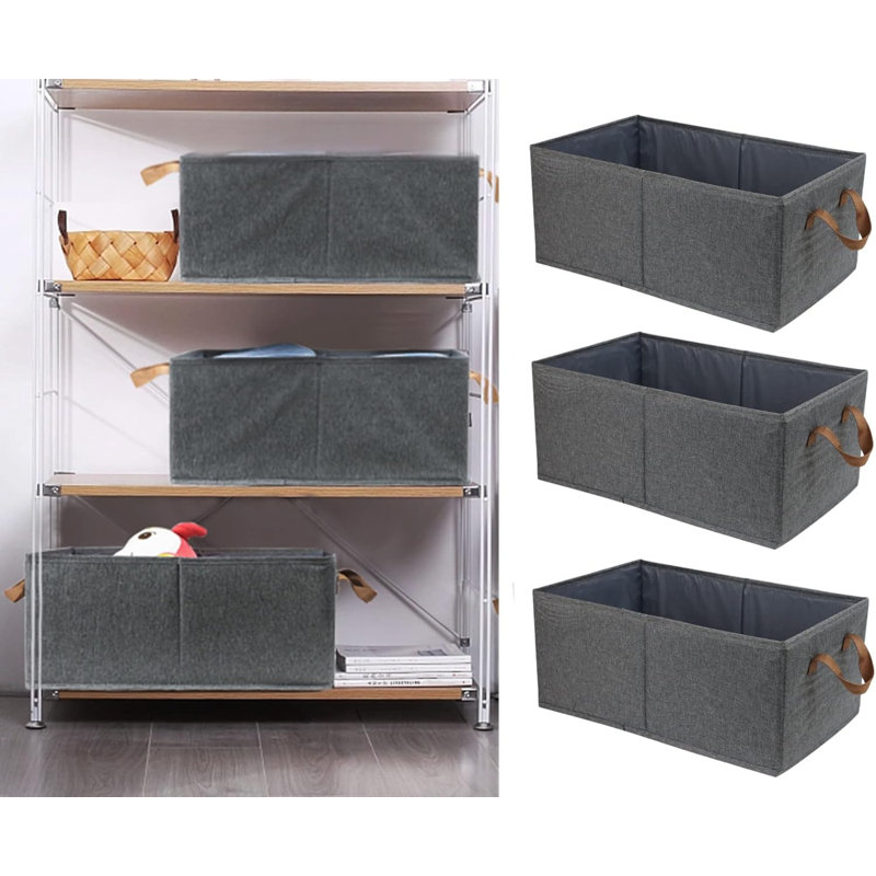 3-pack Large Foldable Storage Bins