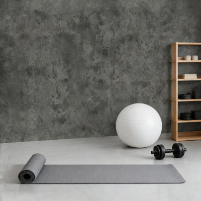 Concrete Peel And Stick Wallpaper - 3D Textured Matte Contact Paper, Self-Adhesive Removable Waterproof Wall Covering For Modern Interior Decor