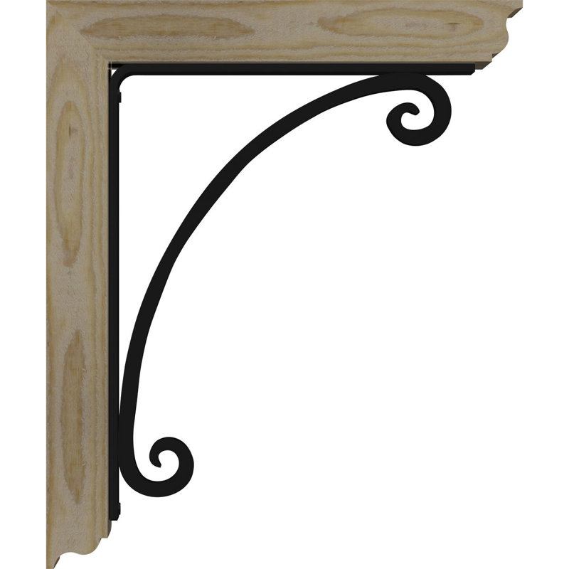 Support de fer traditionnel 4 po Legacy, H 23 po x P 20 po, Sapin de Douglas l 3 1/2 po x T 4 po (lisse)