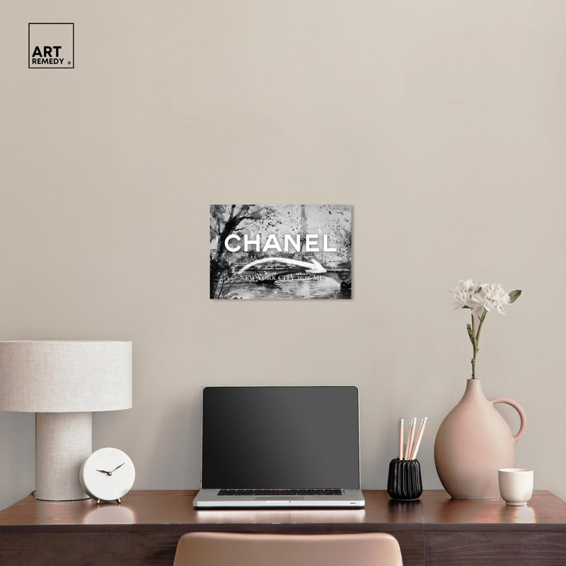 Routes Out of Paris Noir Canvas Art Print with Black Frame