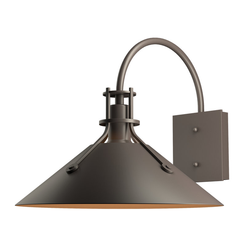 Henry 1 - Light Aluminum Outdoor Barn Light, 12.9" H x 14.4" W x 16.8" D, Coastal Dark Smoke