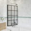 Bethel 1400mm H Pivot Semi-Frameless Bath Screen with Clear Glass