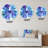 Blue and Violet Cloudscape - Modern wall clock-59914498