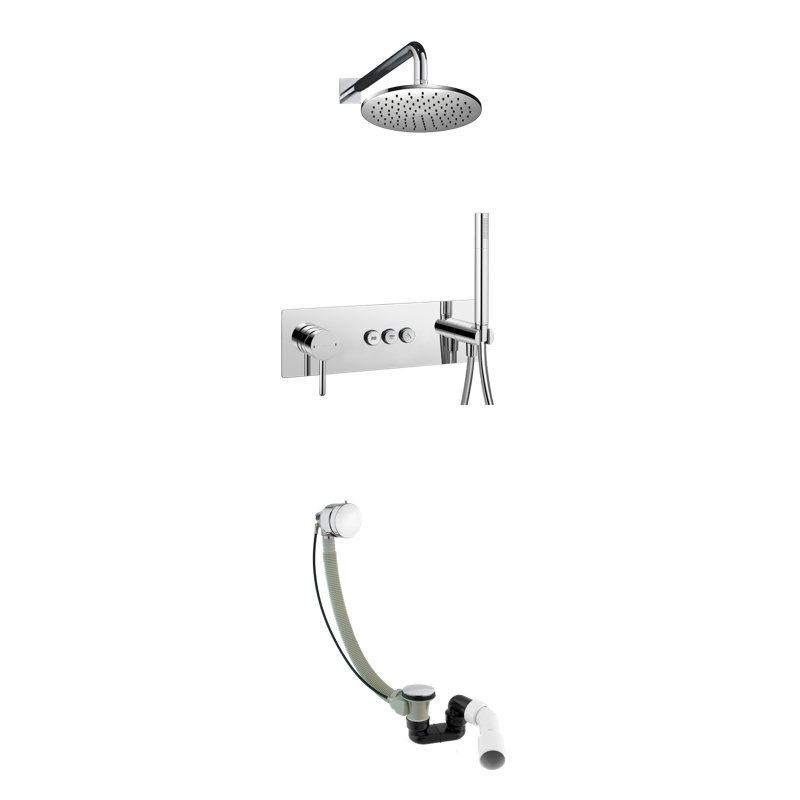 Lessie Shower Head with Fixed Shower Head