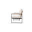 Ensemble de 2 chaises d'extérieur en acier avec meubles de patio
