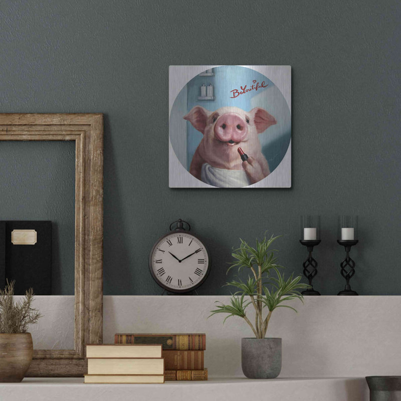 Red Barrel Studio® «Charlottes Night Out» par Lucia Heffernan, 24 po x 24 po, H 12 po x l 12 po