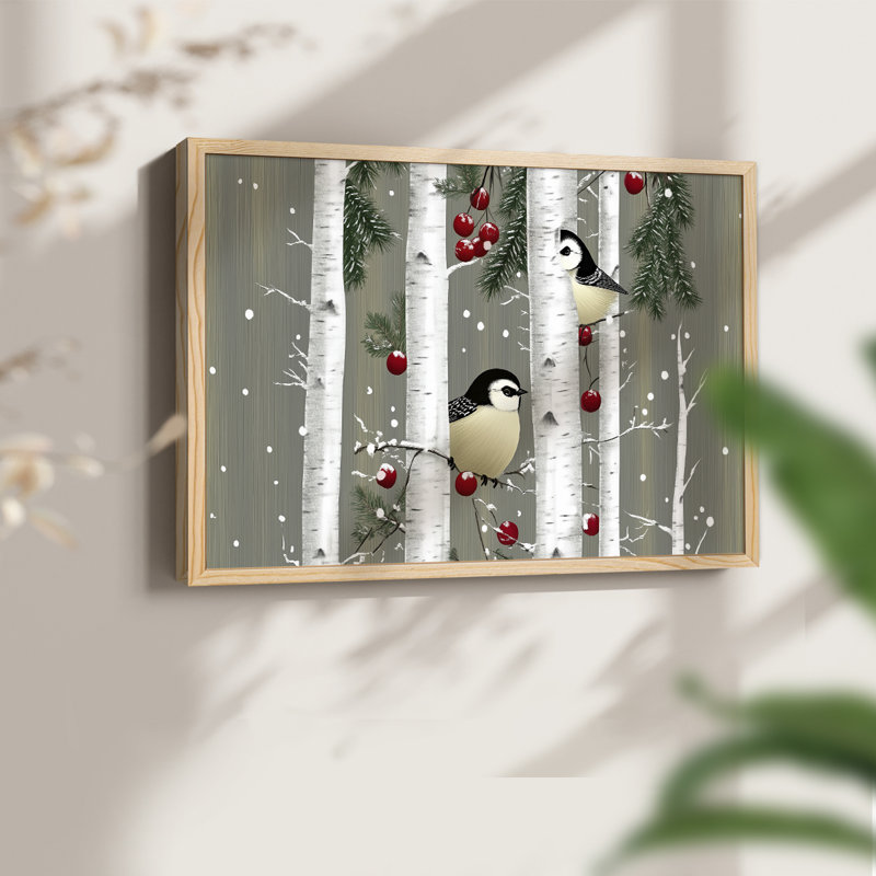 Chirstmas Art-LIX -Framed Print - Restickable, Naturel, H 11 po x l 14 po