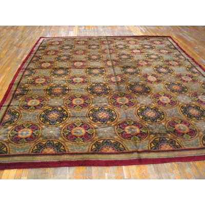 Antique Savonnerie Spanish Knotted Rug
