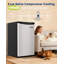 Mini réfrigérateur 4,5 pi³ avec congélateur - Porte silencieuse réversible pour chambre à coucher, bureau, dortoir-129167547
