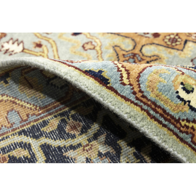 Tapis oriental gris Oushak Chobi