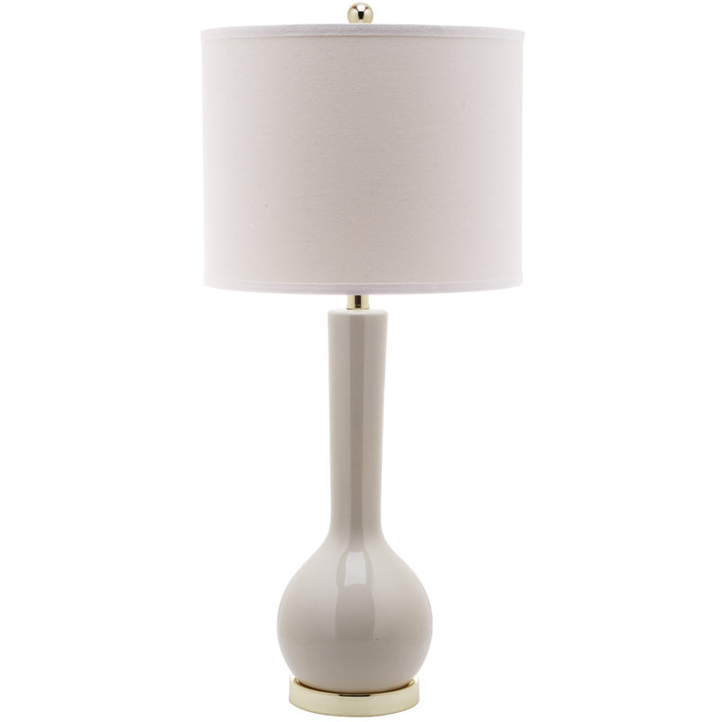 Mcnally Ceramic Table Lamp, Light Gray