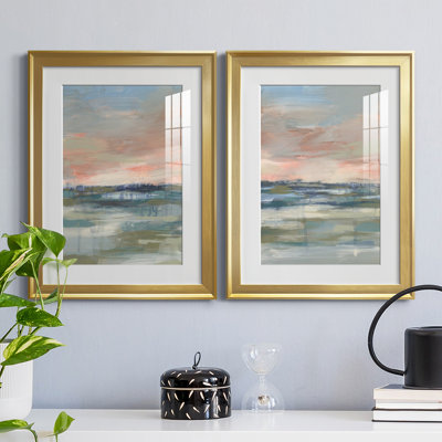 «Vast Marsh I», reproduction encadrée de qualité supérieure - prête à être accrochée