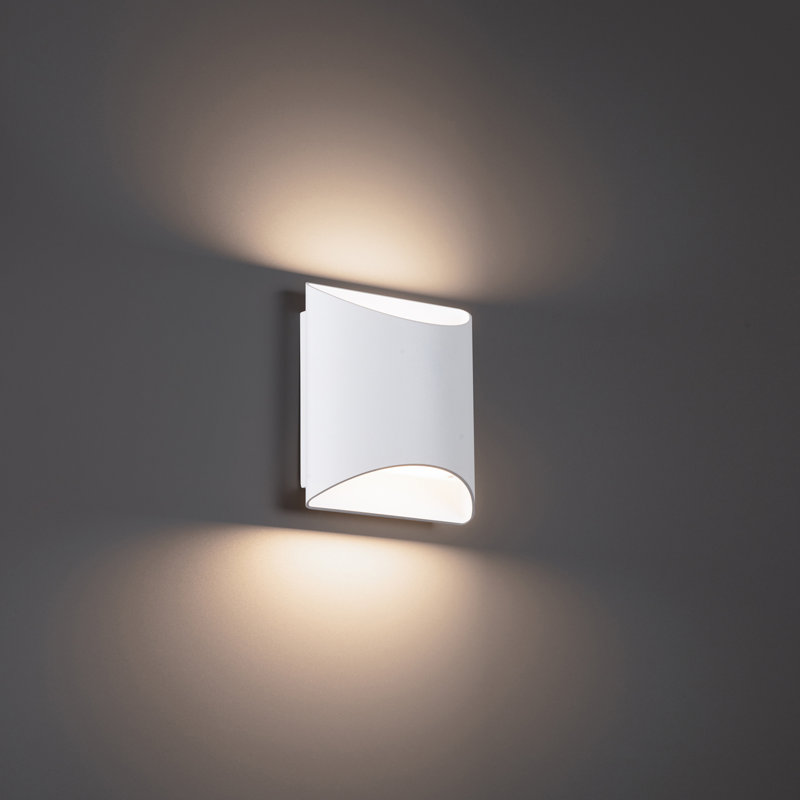 Duet 5.5" LED Wall Sconce 3-CCT 2700K-3000K-3500K, 2700K, White