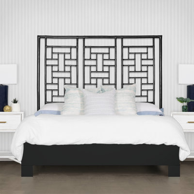 Ohana Rattan Open-Frame Headboard