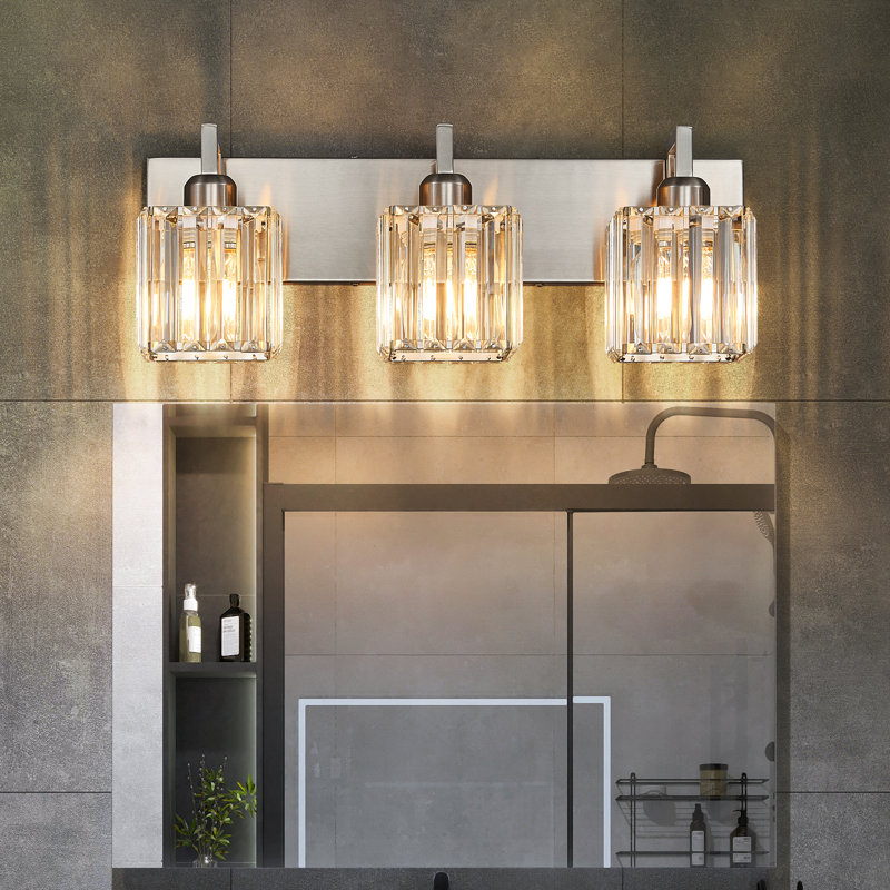 Kyneisha Vanity Light, 3 Lights, Sand Nickel