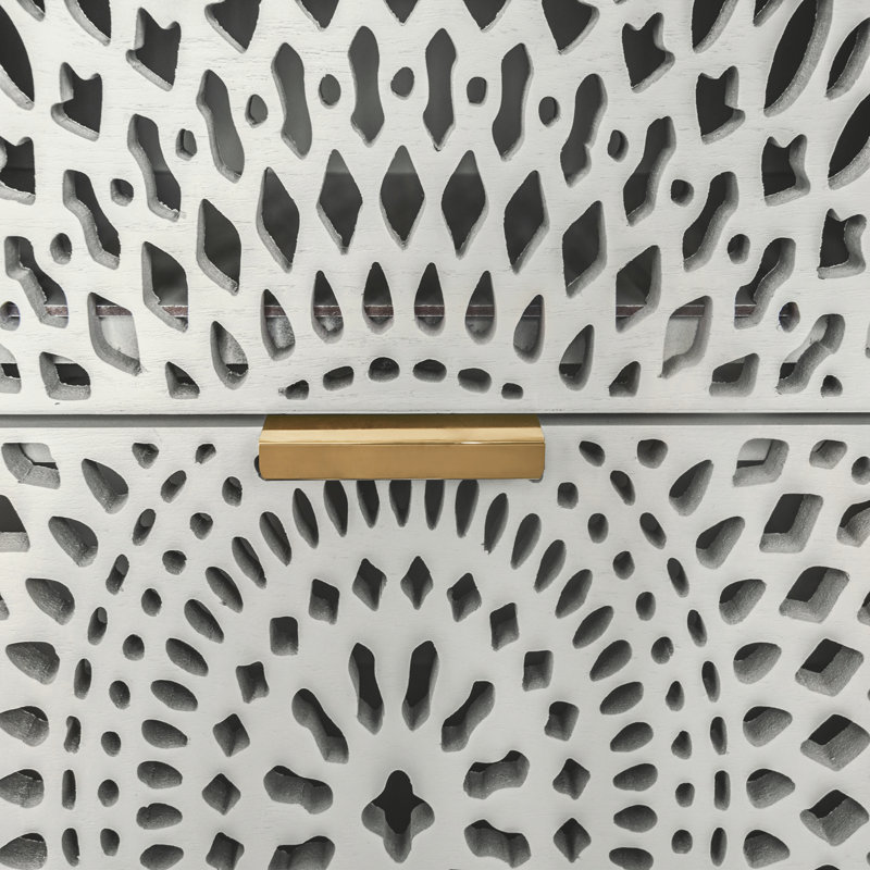 Denielle Accent Chest, Beige, Gold
