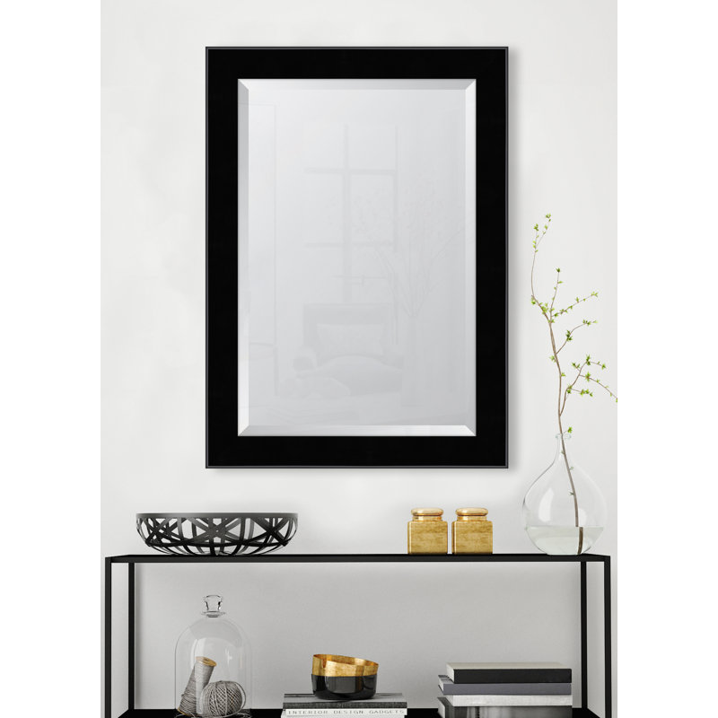 Mylene Wall Mirror, 42.5" H x 30.5" W, Black