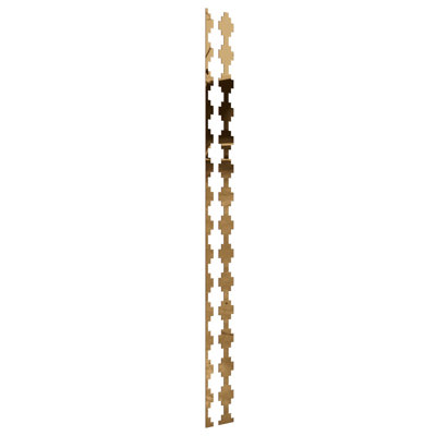 Gypsum Adjustable Acrylic Decorative Slat Wall Panel Kit (15-Pack)