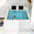 73" Whirlpool Bathtub, Whirlpool Massage Tub Spa Bathtub with 22 Therapeutic Jets, Waterfall & LED Lighting, 105-Gallon Capacity, Acrylic Soaking Tub with 3-Sided Apron Design