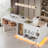 Kitchen Island With Storage, Breakfast Bar Counter - Stationary Table Coffee Bar