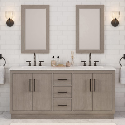 Ensemble de meuble-lavabo double 72 po Kamila