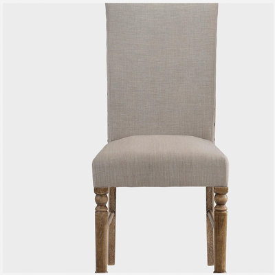 Ensemble de chaises parsons à dossier serré cappuccino et noir (2 pièces)