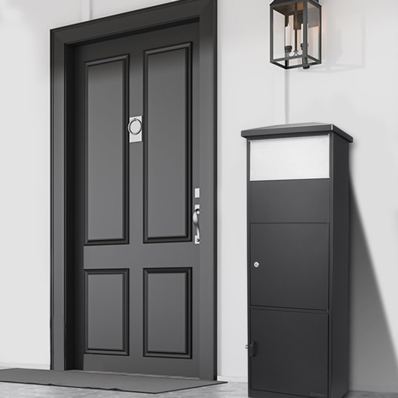 MPB-600 PARCEL MAIL BOX, W/ONE BIG PARCEL,, Black